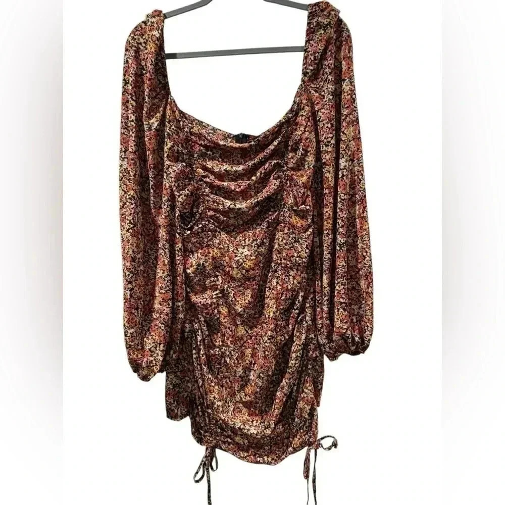Pretty Little Thing Floral Puff Sleeve Dress NWT